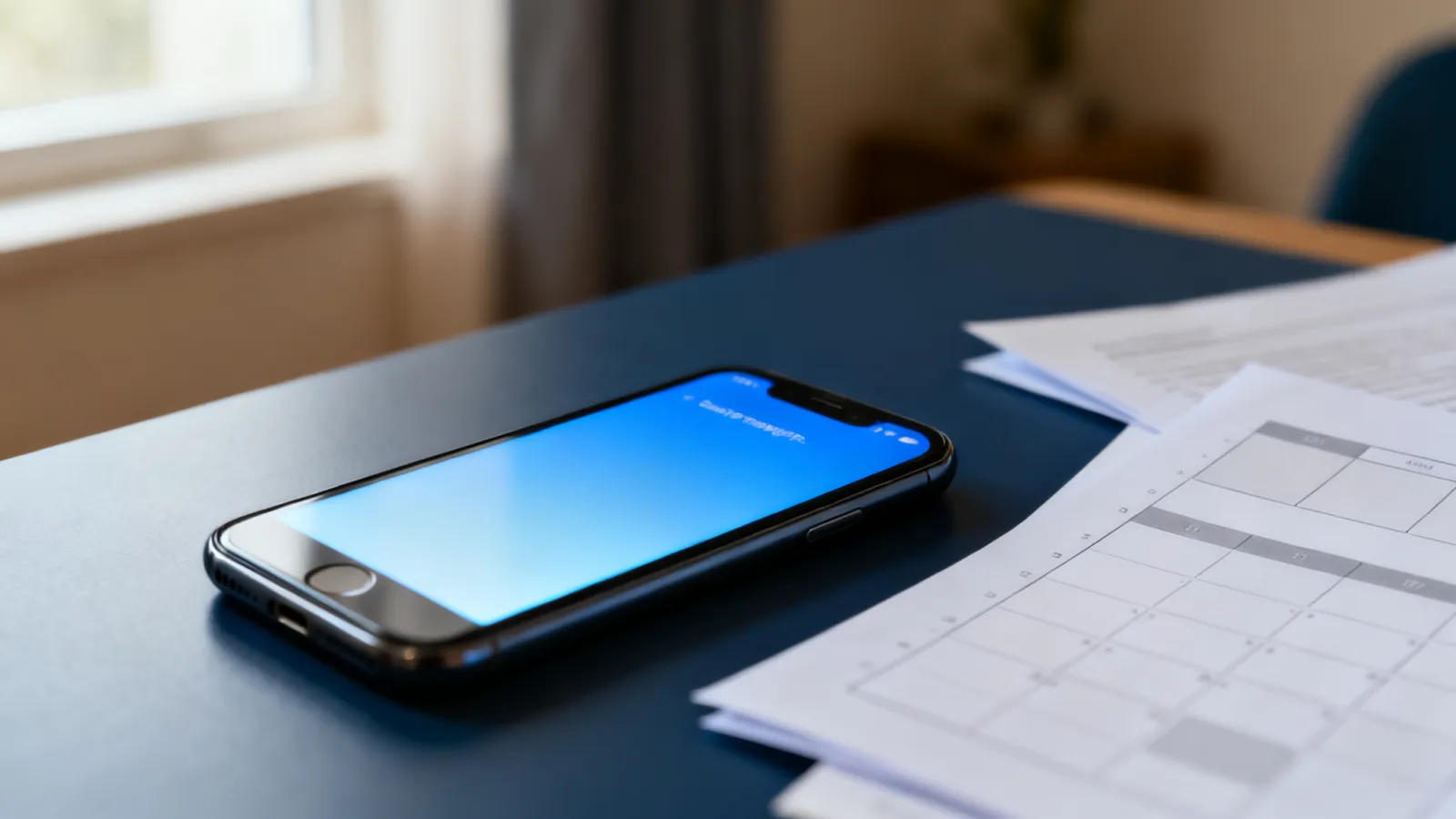 A phone saving its messages into a backup file