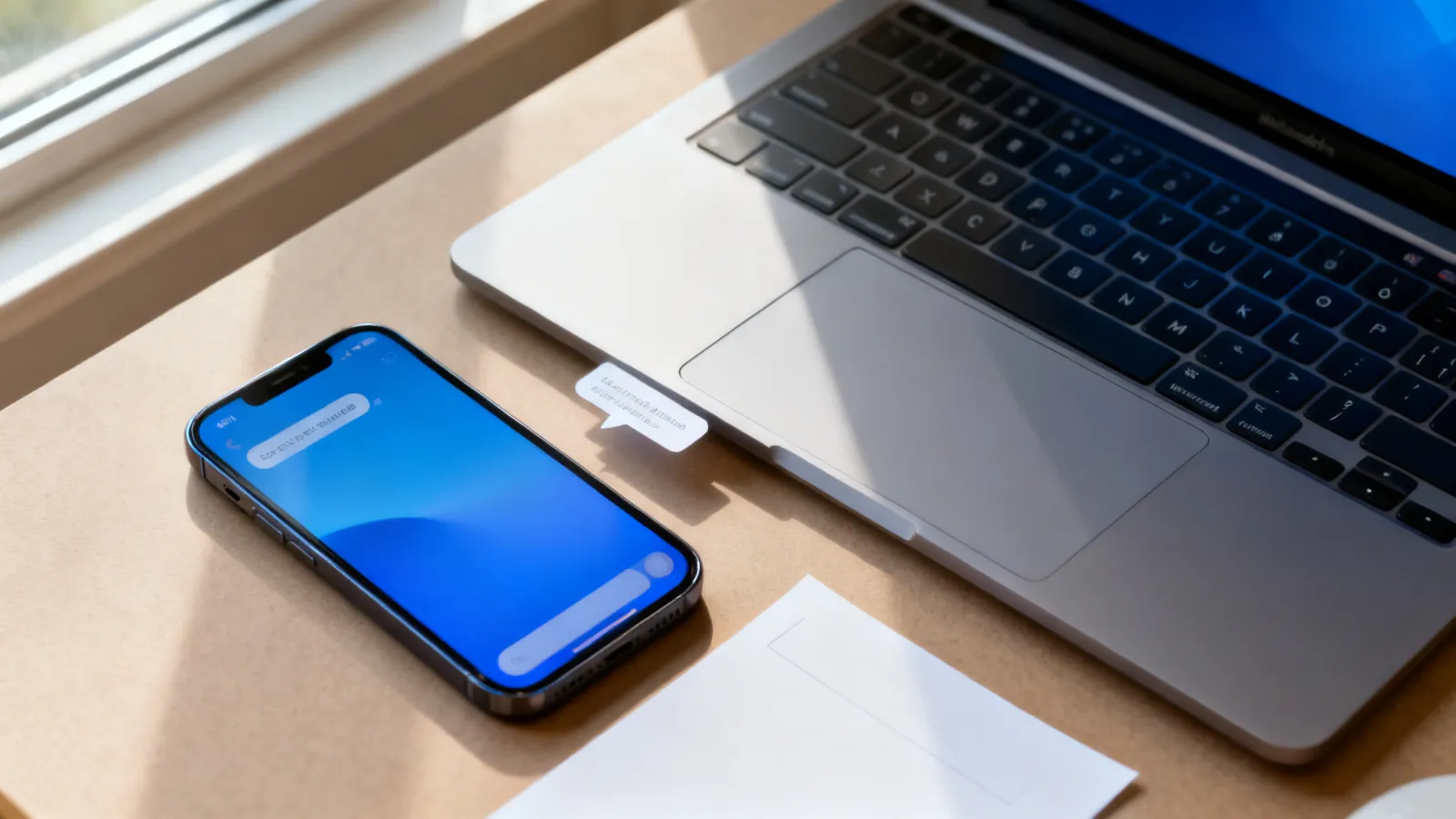 Messages syncing from an iPhone to a Mac laptop